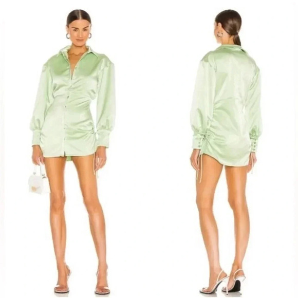 Danielle Quizio sage satin mini dress - Picture 1 of 13
